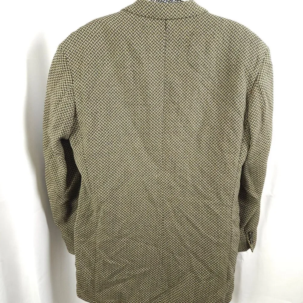 Hugo Boss 100% Wool Beige Blazer 44L 2 Button Ventless‎